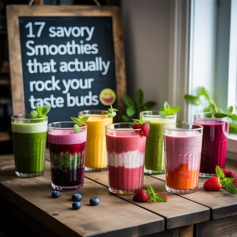 Beyond Berry Blends: 17 Savory Smoothies That Actually Rock Your Taste Buds 😲