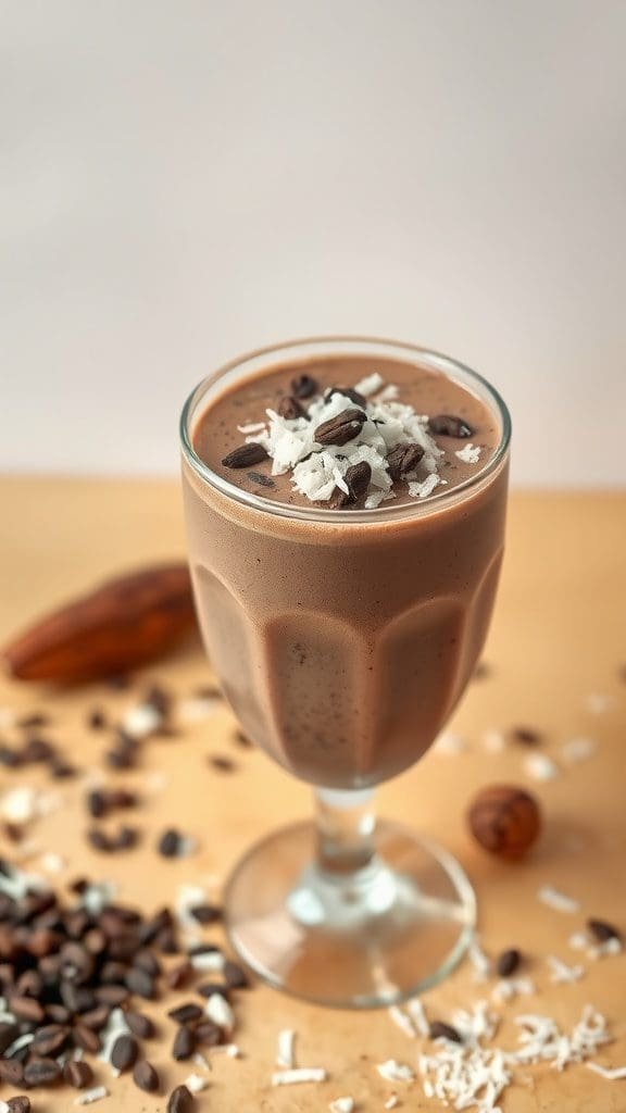 Cacao and Coconut Protein Shake