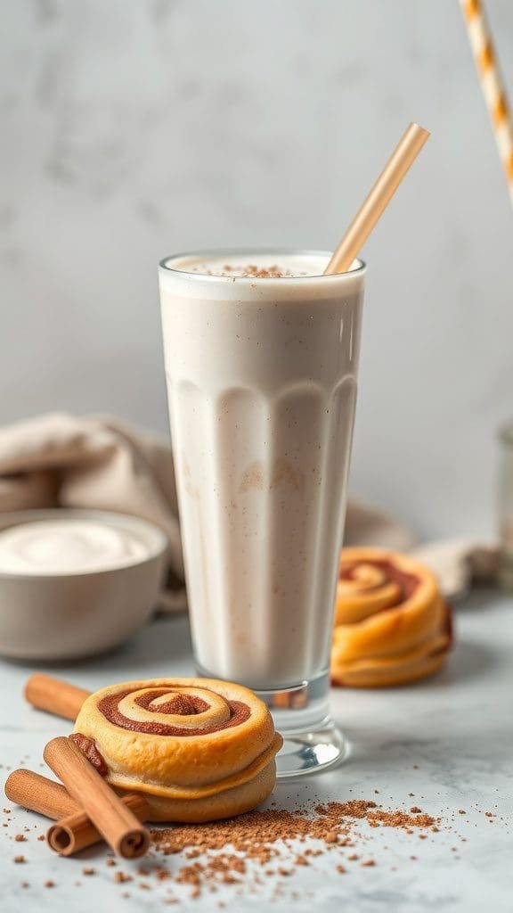 Cinnamon Roll Protein Smoothie