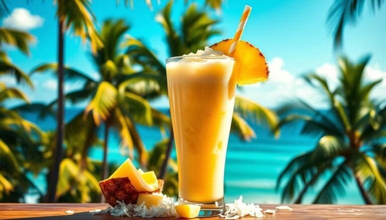 Coconut Pineapple Paradise Smoothie