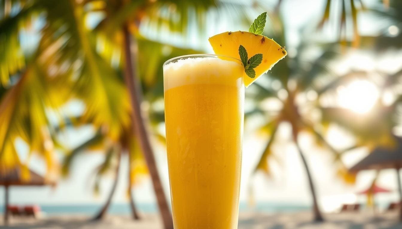 Coconut Water and Pineapple Smoothie Recipe - Thailand