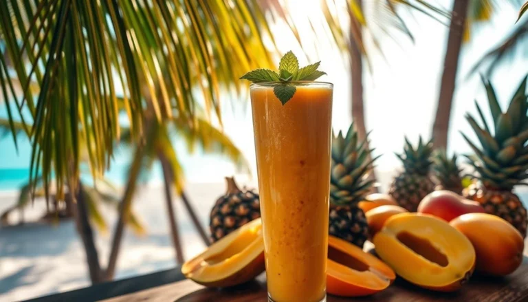 Coconut and Mango Smoothie Recipe - Indonesia