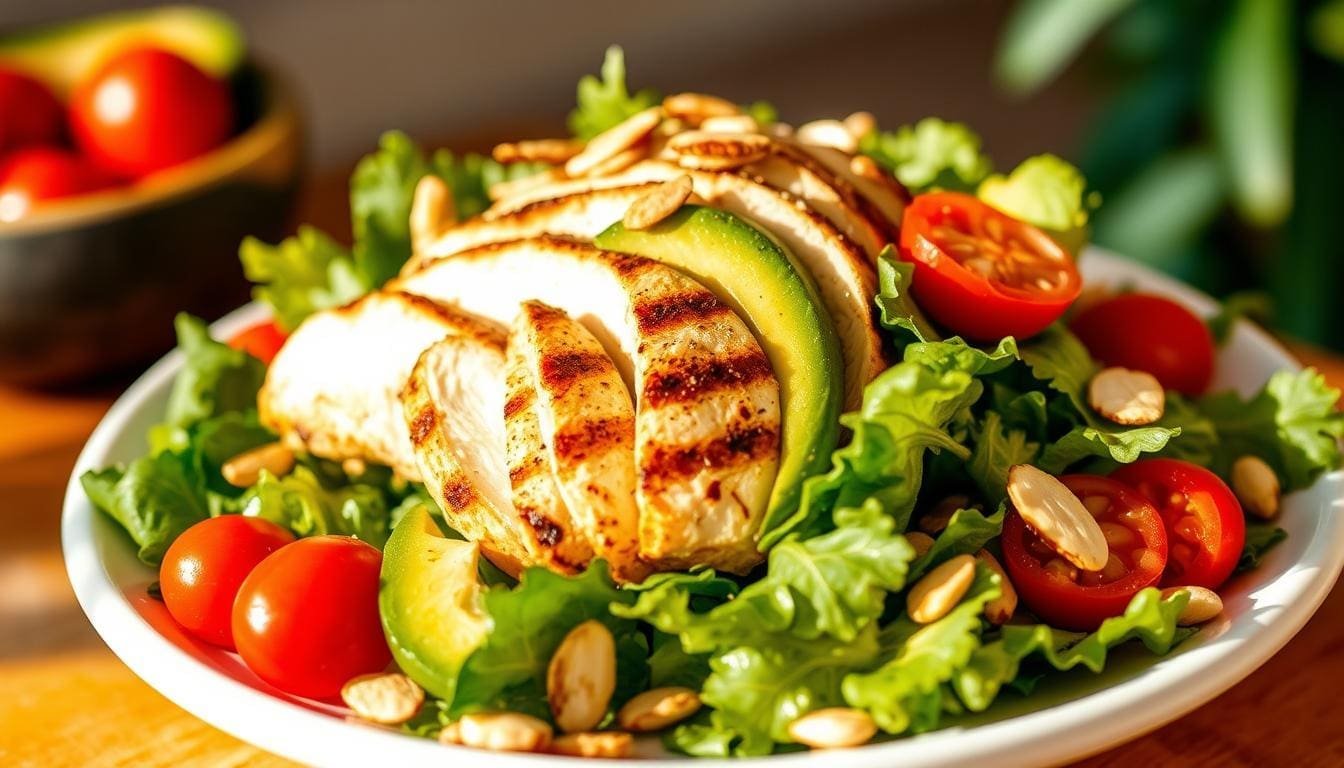 Grilled Chicken and Avocado Salad