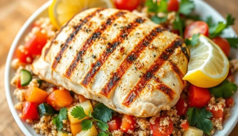 Grilled Chicken with Quinoa Salad