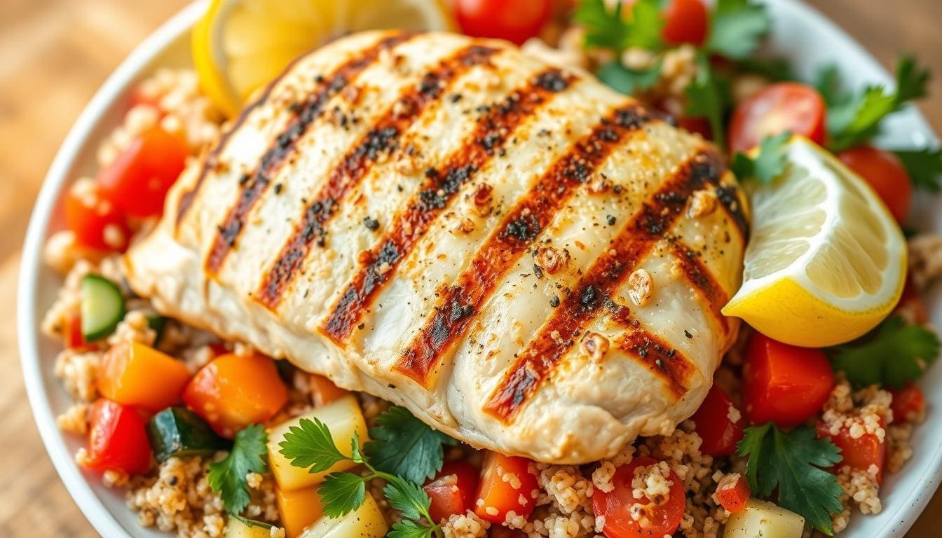 Grilled Chicken with Quinoa Salad