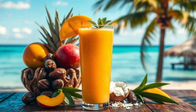 Mango Coconut Date Smoothie
