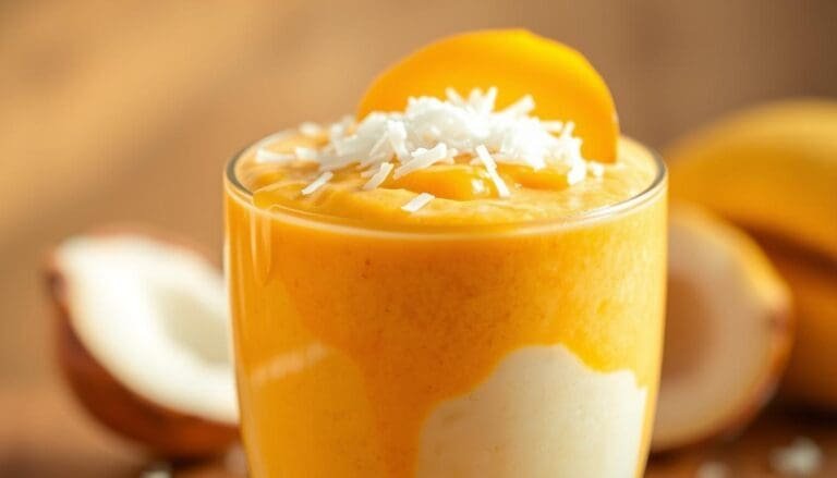 Mango Coconut Protein Bowl Smoothie