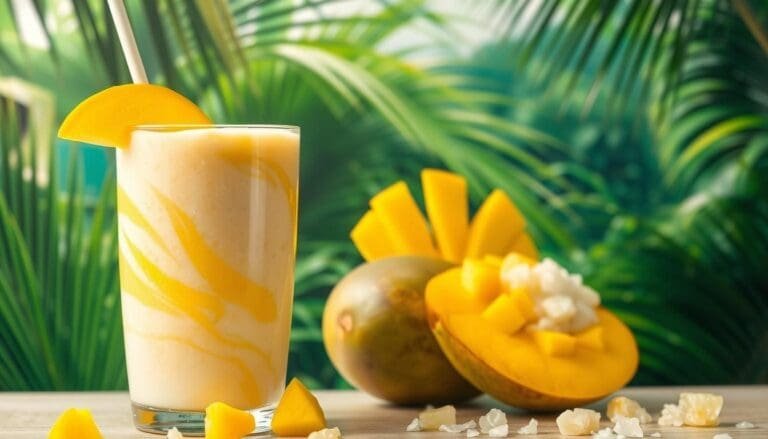 Mango and Sticky Rice Smoothie Recipe - Thailand