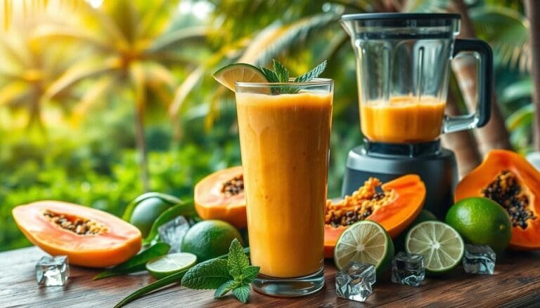 Papaya and Lime Smoothie Recipe - Costa Rica