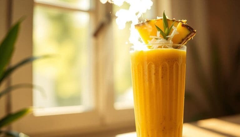Pineapple Coconut Chia Smoothie