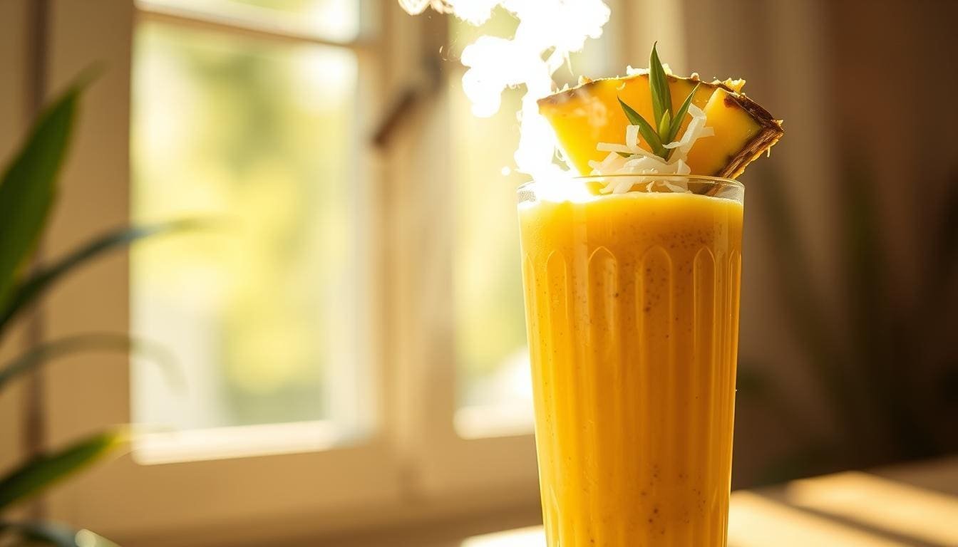 Pineapple Coconut Chia Smoothie