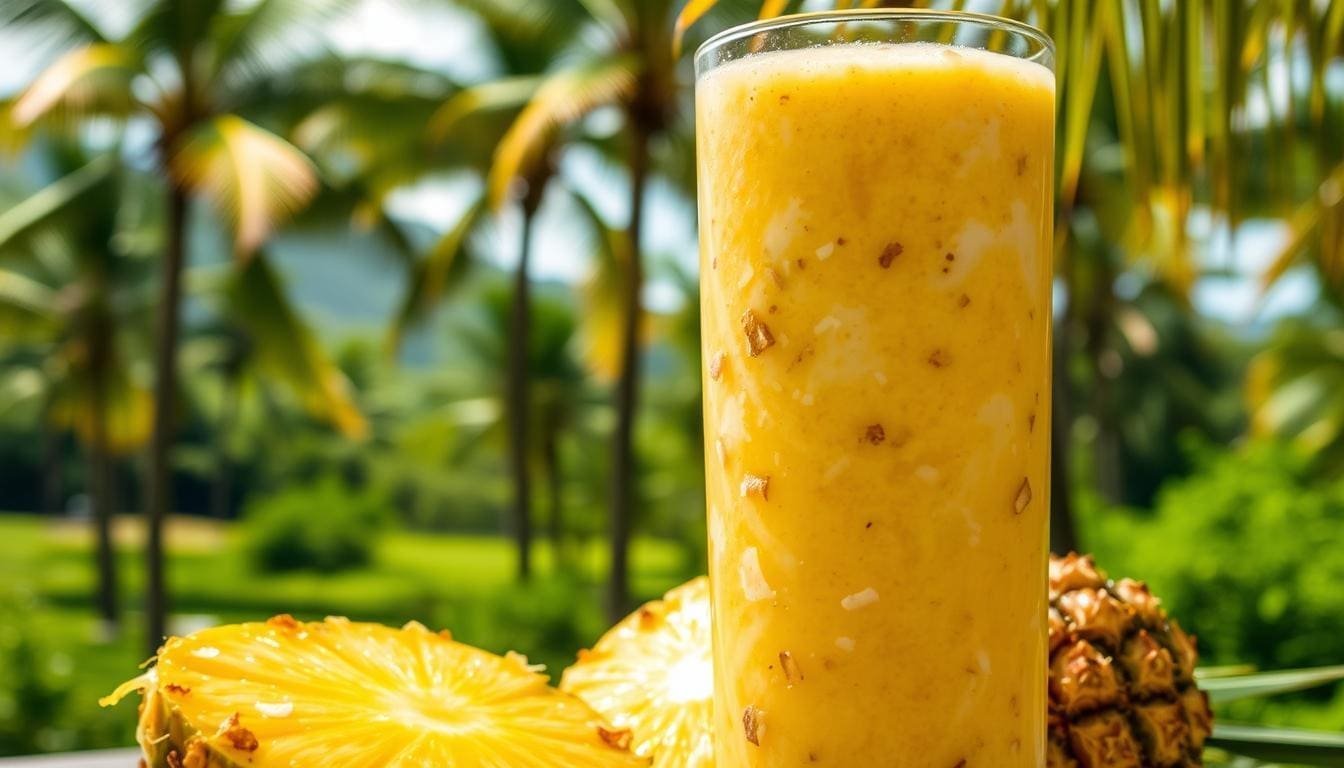 Pineapple Coconut Macadamia Smoothie