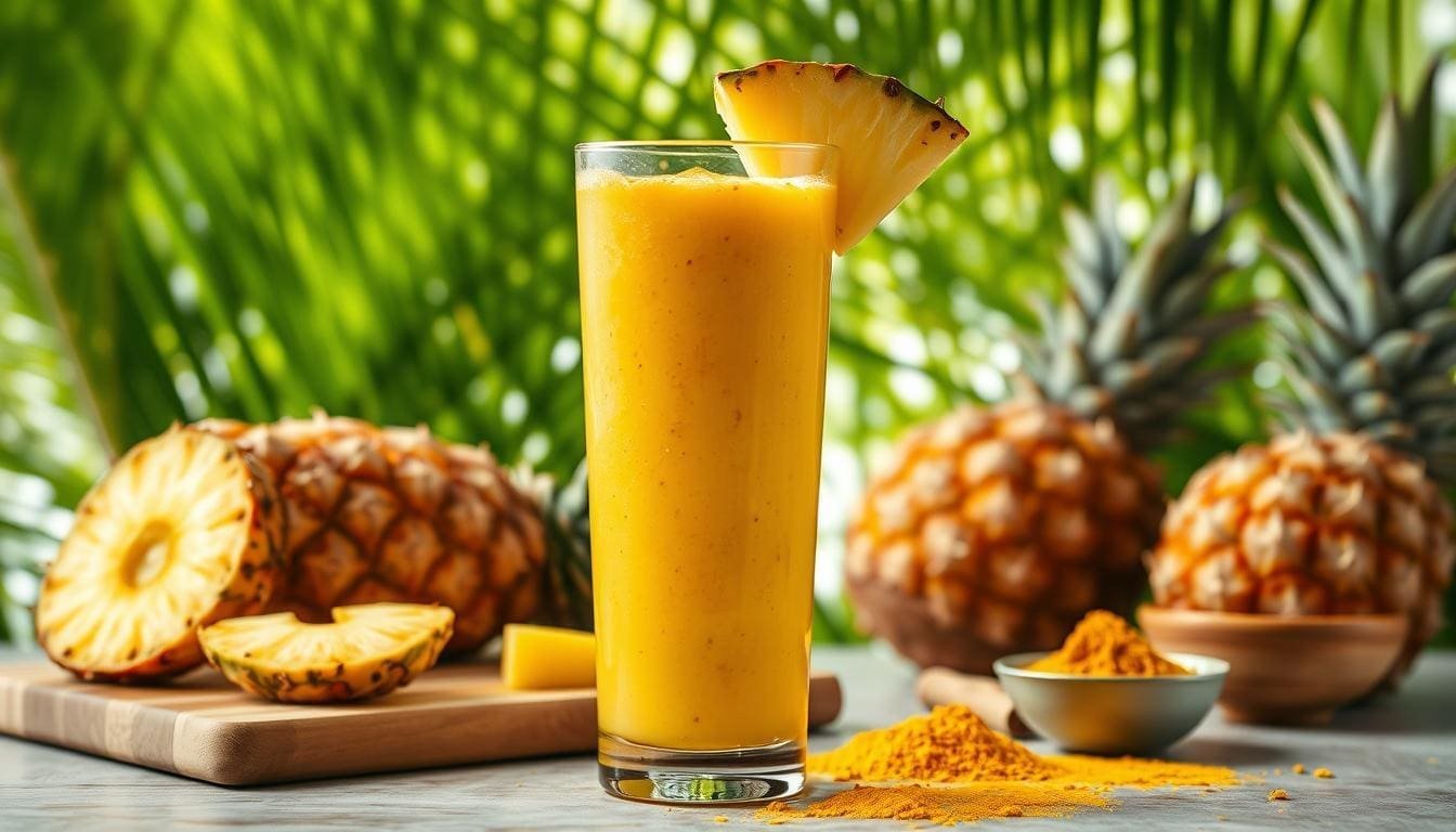 Pineapple and Turmeric Smoothie Recipe - India