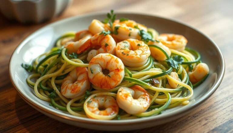 Shrimp and Zucchini Noodles