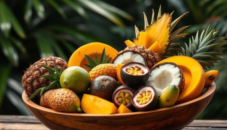 Tropical Paradise Smoothie (Mango, Pineapple, Coconut, Passion Fruit)