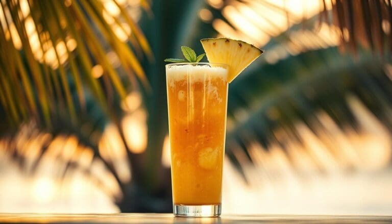 Tropical Sunrise Smoothie (Mango, Pineapple, Orange, Coconut)
