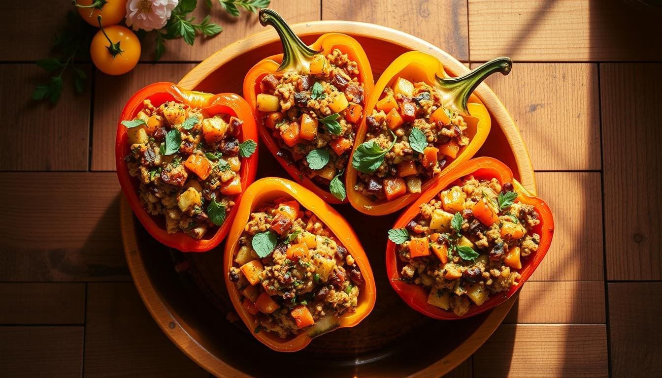 Vegetarian Stuffed Bell Peppers