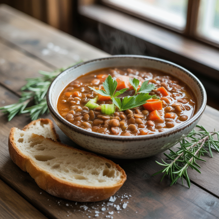 🥣 Vegetarian Lentil Stew That Hugs You Back