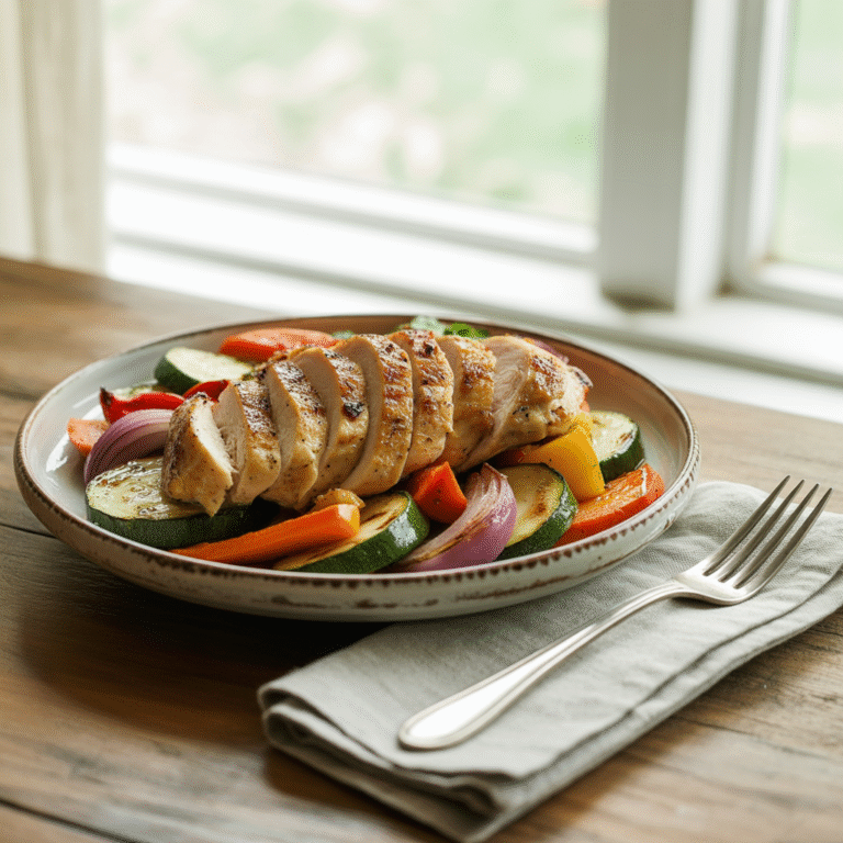🍗 Weeknight Hero: 30-Minute Grilled Chicken & Veggie Mash-Up