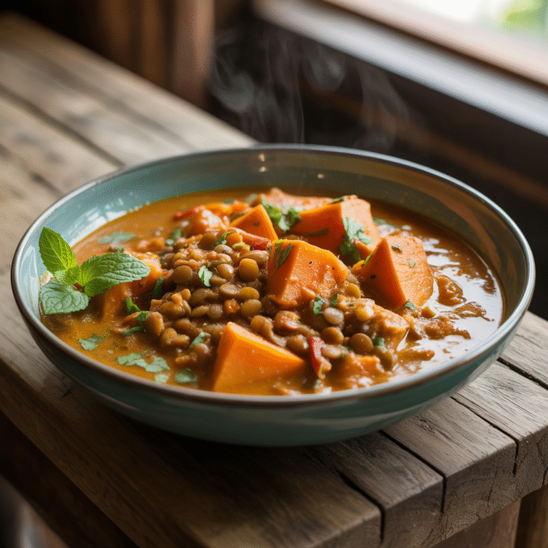 🍠🔥 Sweet Potato & Lentil Curry That Hugs Back