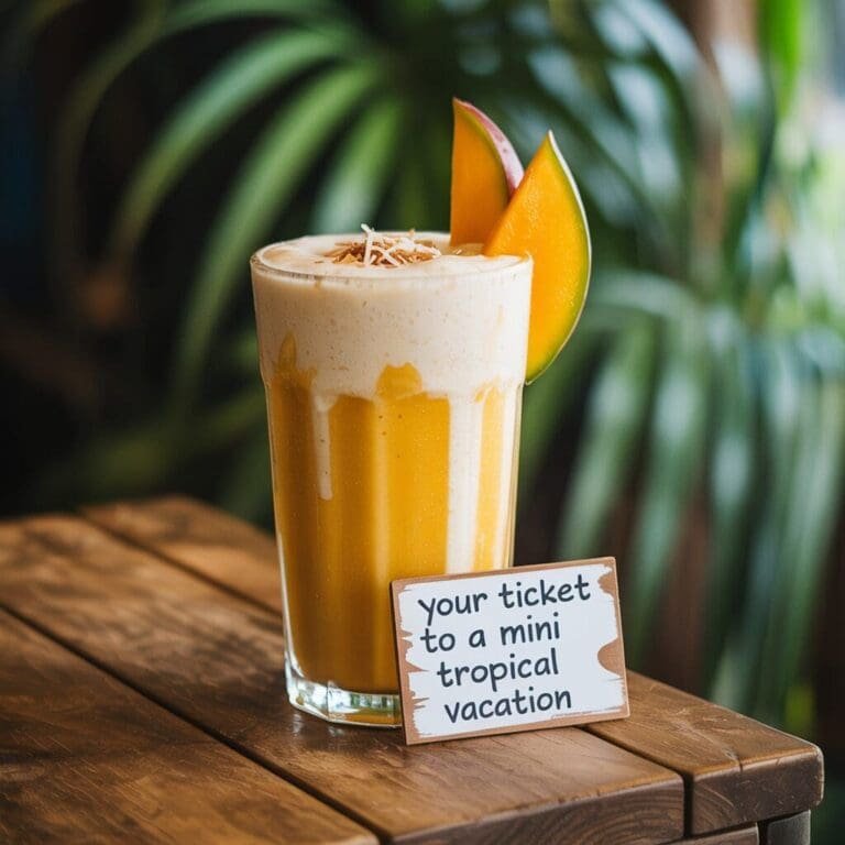 Mango Coconut Cream Smoothie: Your Ticket to a Mini Tropical Vacation