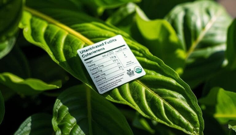 food label on a plant-based diet