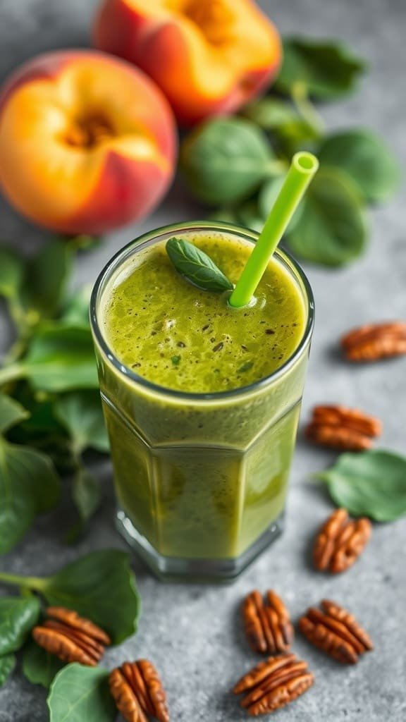 🌞 Peachy Pecan Sunrise Wake-Up Call: The Summer Dream Smoothie