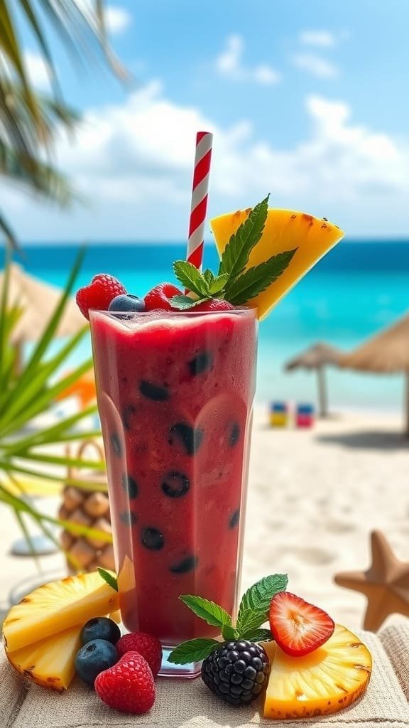 🌞 Berry Sunshine Wake-Up Call: The Sunshine Berry Blast Smoothie
