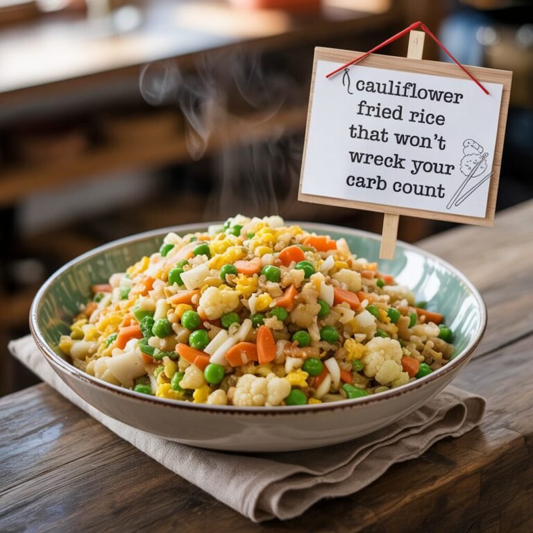 🥢 Cauliflower Fried Rice That Won’t Wreck Your Carb Count