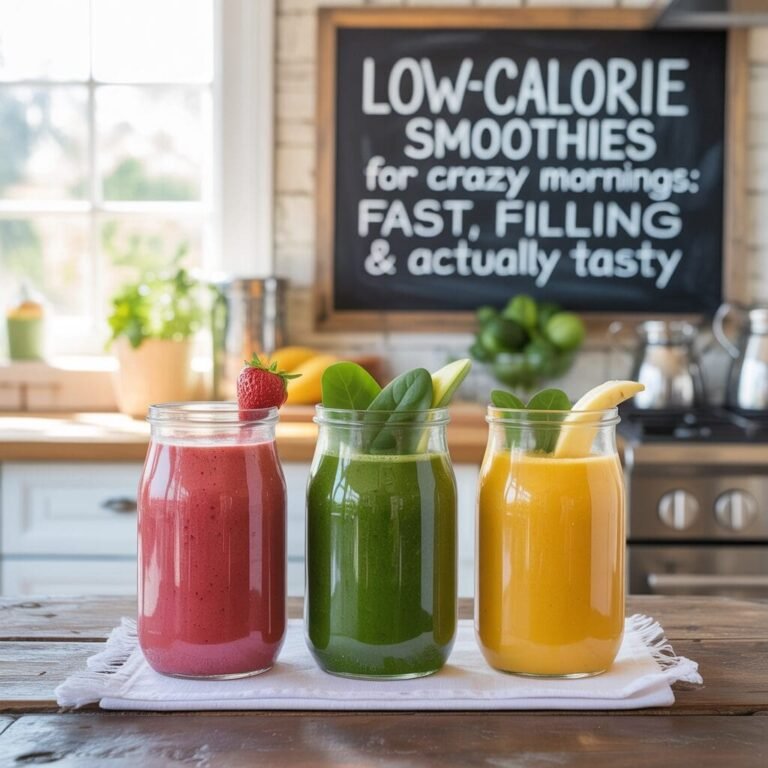 Low-Calorie Smoothies for Crazy Mornings: Fast, Filling & Actually Tasty