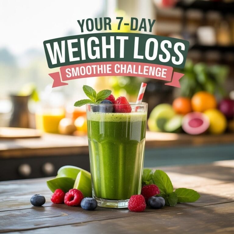 Ditch the Diet Drudgery: Your 7-Day Weight Loss Smoothie Challenge (No Grass Flavor, Promise!)