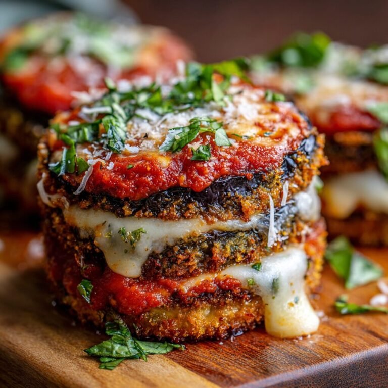 ๐๐ฅ Meet Your New Comfort Crush: Crispy Baked Eggplant Parmesan