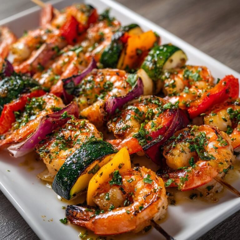 🔥 Grilled Shrimp Skewers With Veggies: The 10-Minute Summer Dinner