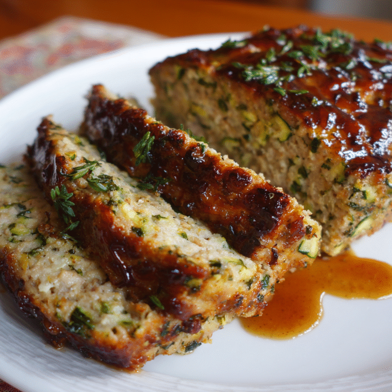 🍗🥒 Turkey + Zucchini Meatloaf That Actually Loves You Back