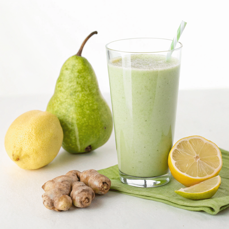 ✨ The Pear & Ginger Smoothie That’s Basically a Spa Day in a Glass