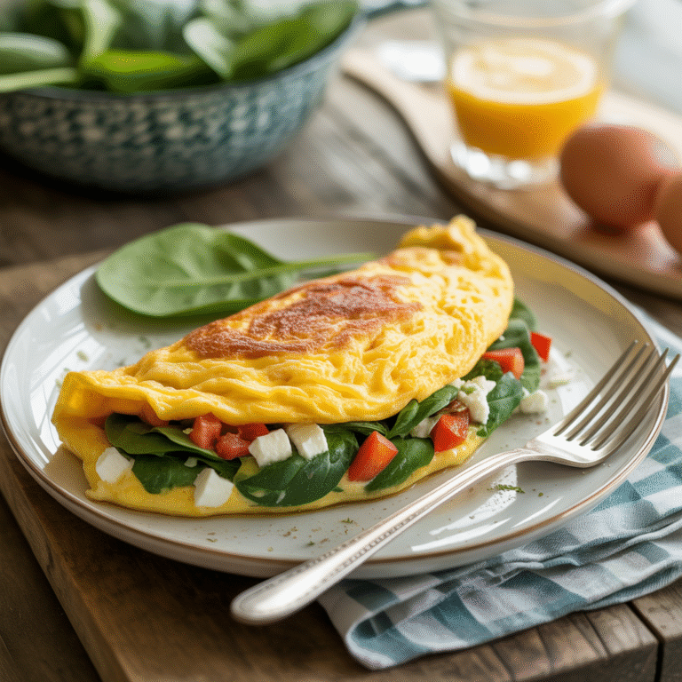 🍳 Greek Omelet Supreme: The 26g Protein Powerhouse That Tastes Like Vacation