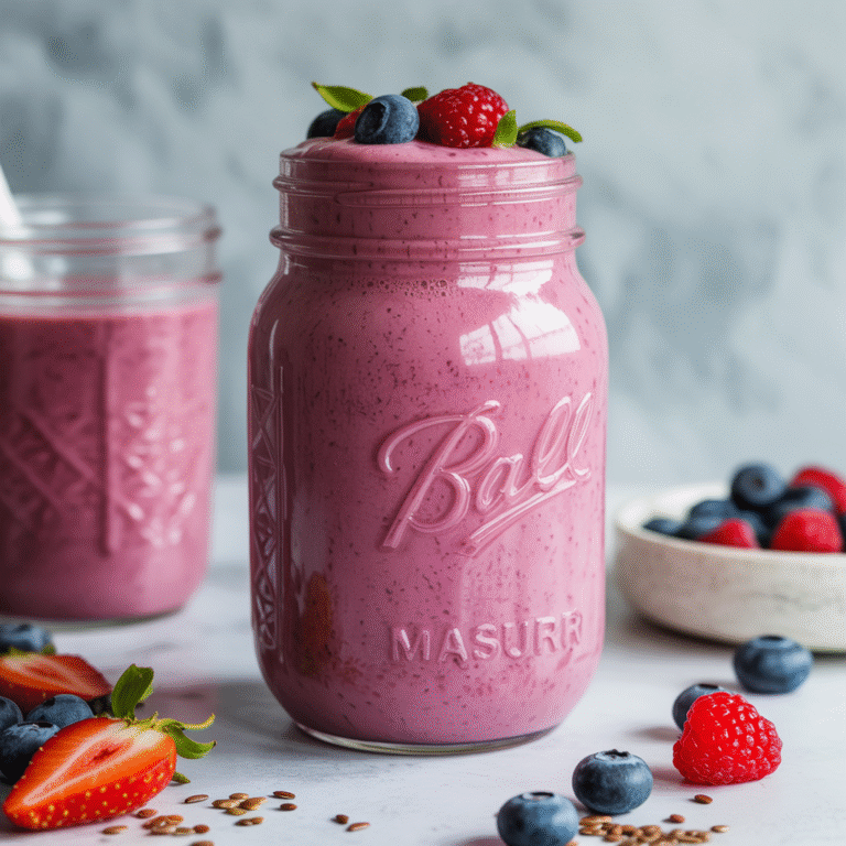 ๐ Berry Blast Shake: The 33g Protein Powerhouse That Tastes Like Dessert