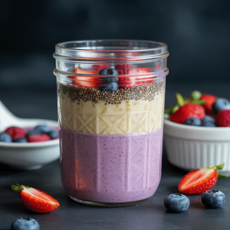 🌙 The 27g Protein Overnight Oats That Make Mornings Suck Less