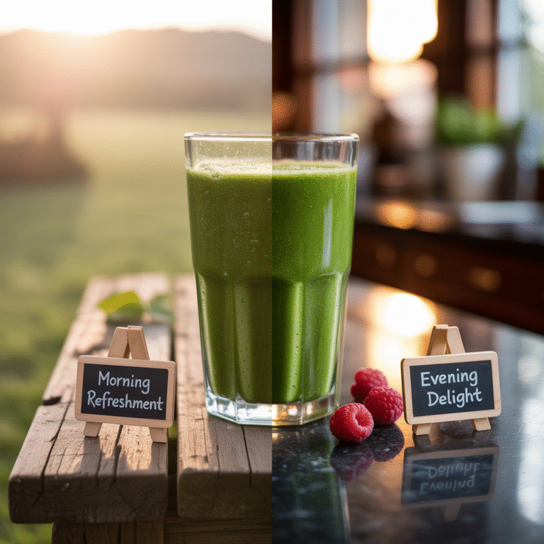 🍹 Morning vs. Evening Cleanses: The Detox Smoothie Time Trial