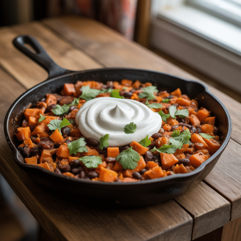🍠 Sweet Potato & Black Bean Hash: The Weeknight Hero You Didn’t Know You Needed