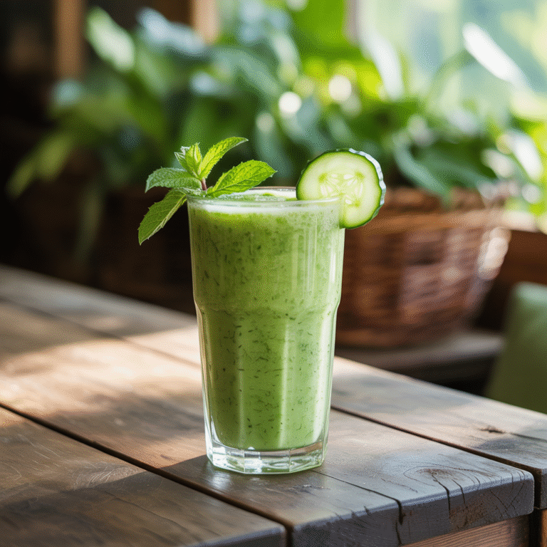 ๐ง Stay Cool: The Cucumber Mint Cooler Smoothie