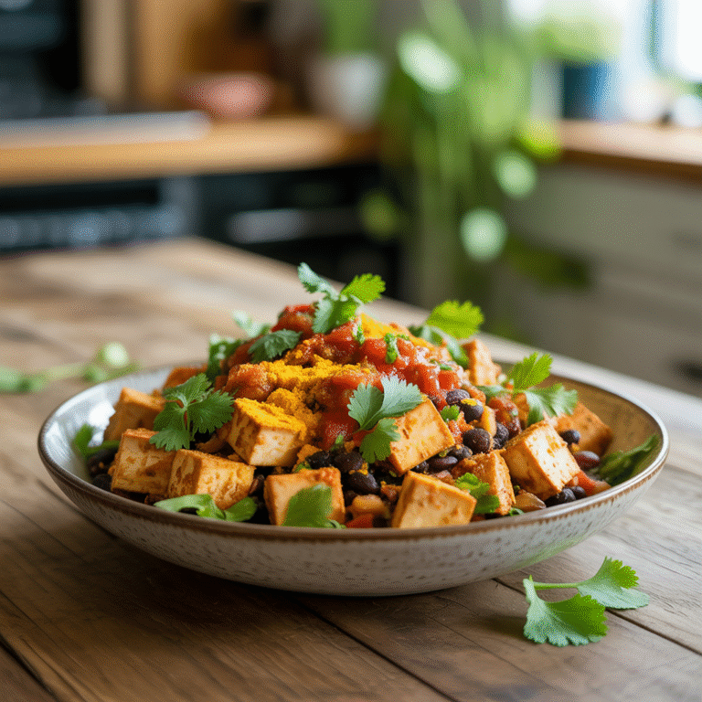 🌞 Tofu Scramble Bowl: The 22g Protein Power-Up Your Mornings Deserve