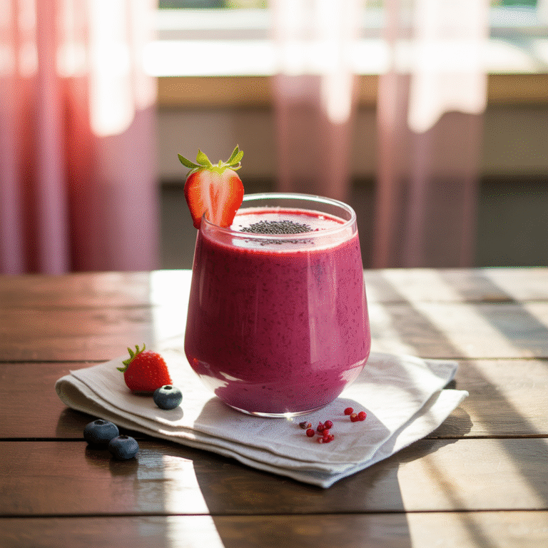 🌞 Berry Sunshine Wake-Up Call: The Sunshine Berry Blast Smoothie