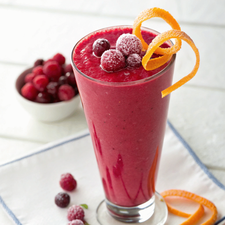 🍊 The Cranberry Orange Smoothie That Fights Off Bad Vibes (and Colds)