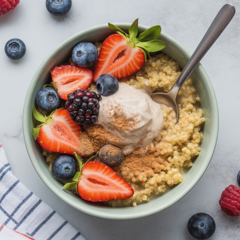 🌅 Rise & Shine: The 20g Protein Quinoa Bowl That Actually Slaps