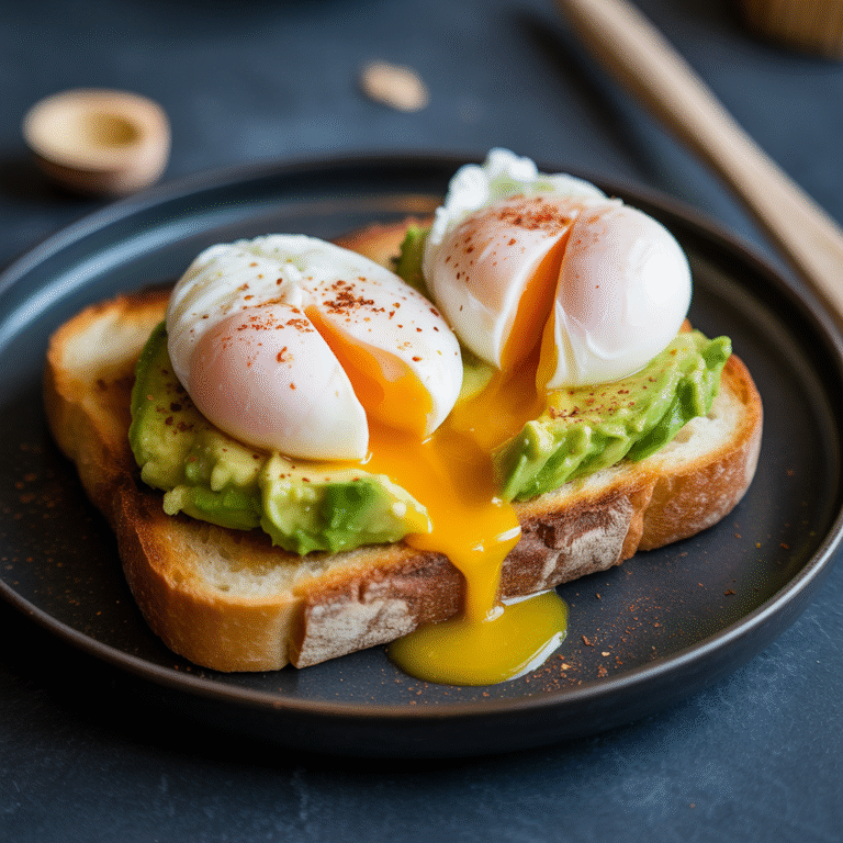 🥑 The Breakfast Glow-Up You Deserve: Poached Eggs & Avocado Toast