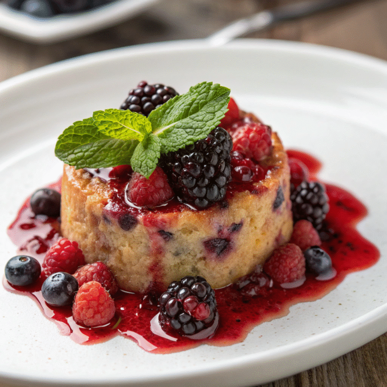 🍓🥖 Bread-Soaked Bliss: The 10-Minute Summer Pudding You Didn’t Know You Needed