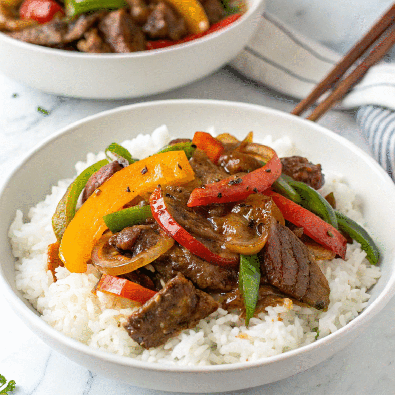 🌶️ Sizzling Pepper Steak: 15-Minute Wok Magic