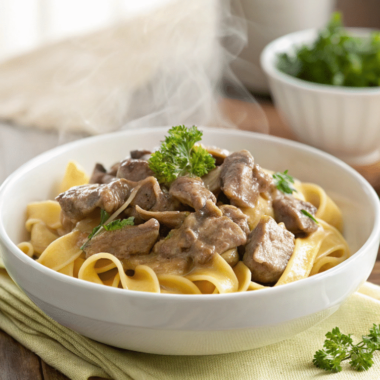 🍽️ Beef Stroganoff: Comfort Food Royalty in 20 Minutes