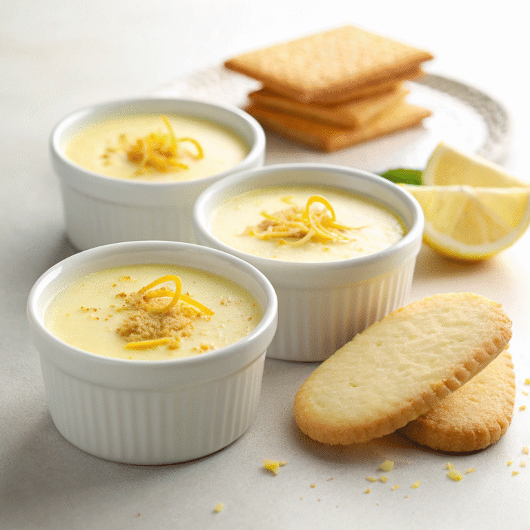 🍋✨ Lemon Posset Magic: The 3-Ingredient Dessert That Outsmarts Fancy Cakes